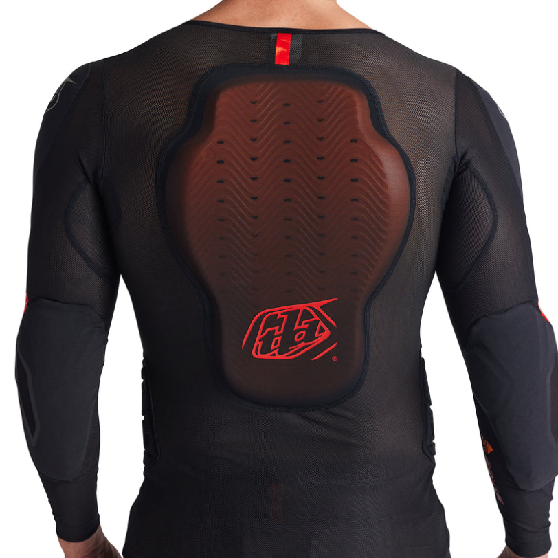 TROY LEE DESIGNS STAGE GHOST D3O Maglietta protettiva a maniche lunghe nera