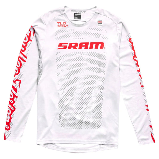 Maglia a maniche lunghe TROY LEE DESIGNS SPRINT SRAM bianca
