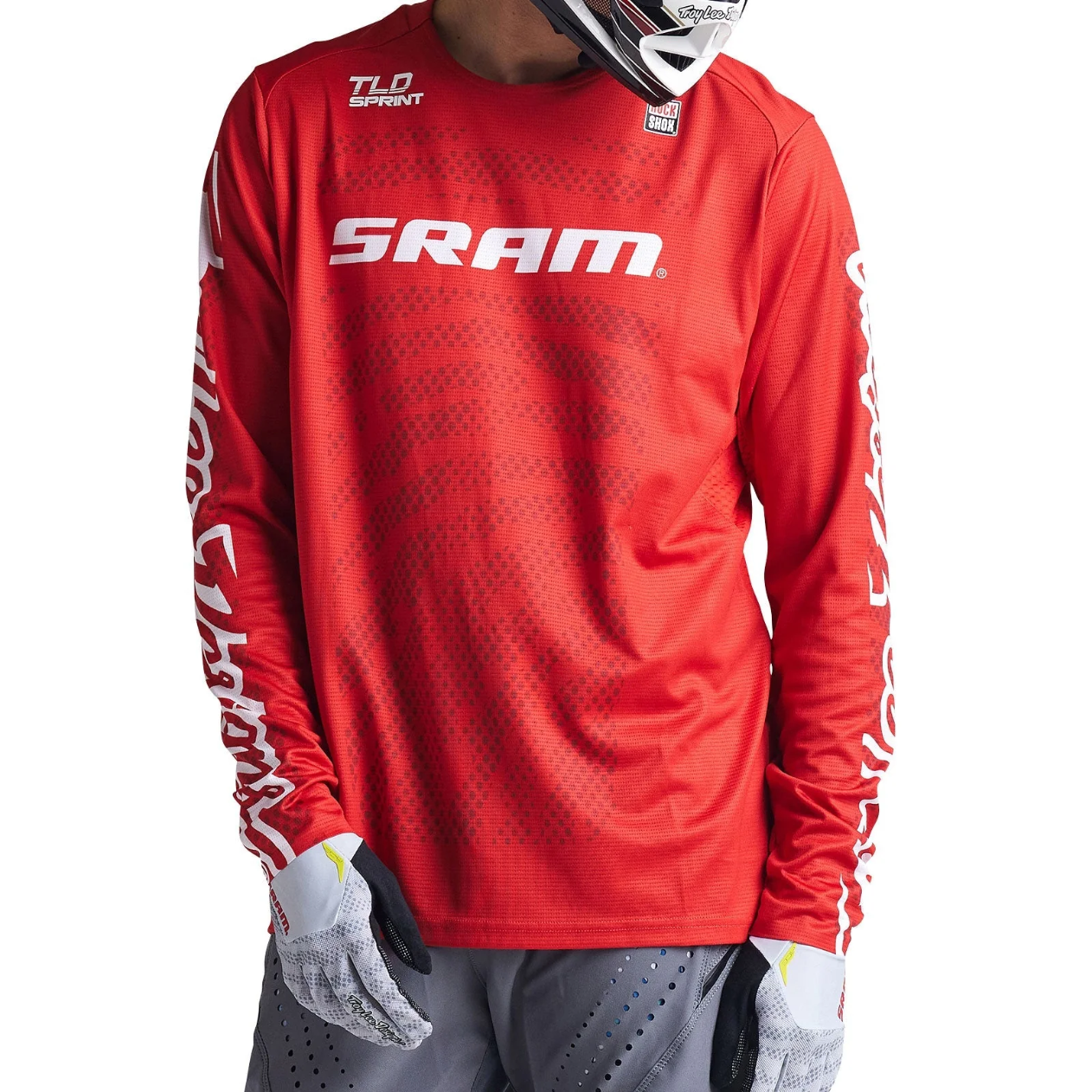 Maglia a maniche lunghe TROY LEE DESIGNS SPRINT SRAM rossa