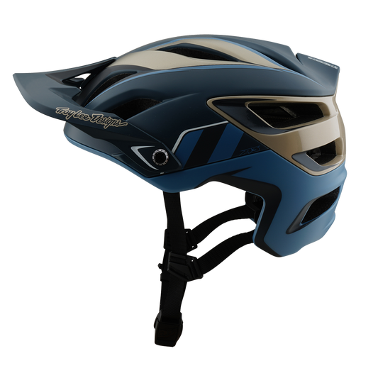 Troy Lee Designs A3 MIPS MTB Casco Blu/Oro