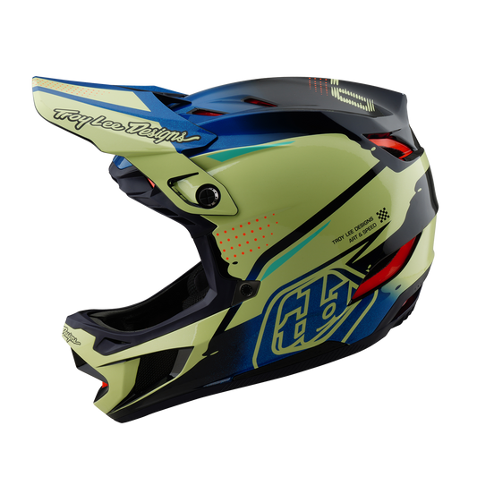 Casco MTB Troy Lee Designs D4 COMPOSITE MIPS Drip Yellow
