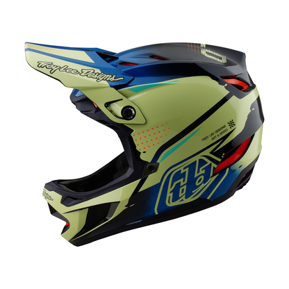 Casco MTB TROY LEE DESIGNS D4 COMPOSITE MIPS Drip Giallo