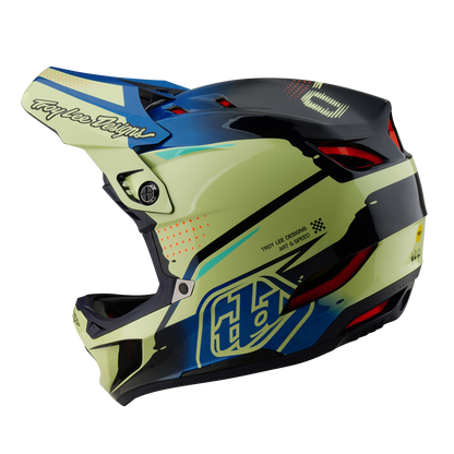 Casco MTB TROY LEE DESIGNS D4 COMPOSITE MIPS Drip Giallo
