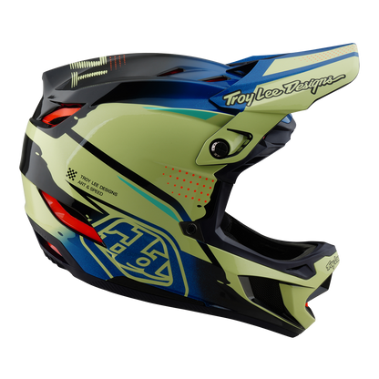 Casco MTB TROY LEE DESIGNS D4 COMPOSITE MIPS Drip Giallo