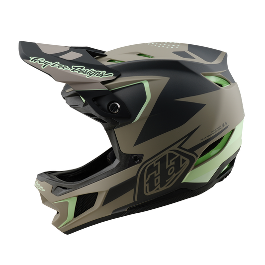 Troy Lee Designs D4 COMPOSITE MIPS Casco MTB Marrone/Nero/Giallo