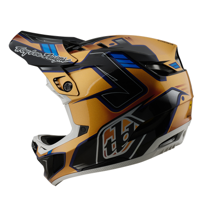 Casco MTB TROY LEE DESIGNS D4 COMPOSITE MIPS ROYALTY Nero/Oro