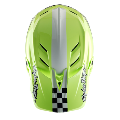 Casco MTB TROY LEE DESIGNS D4 POLYACRYLITE MIPS FIFTY 50 Giallo/Blu