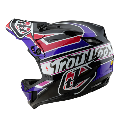 Casco MTB TROY LEE DESIGNS D4 POLYACRYLITE MIPS LINEAR Nero