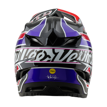 Casco MTB TROY LEE DESIGNS D4 POLYACRYLITE MIPS LINEAR Nero