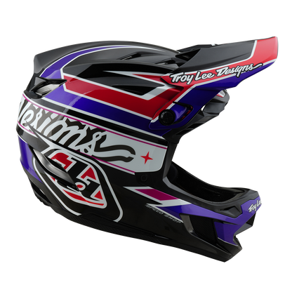 Casco MTB TROY LEE DESIGNS D4 POLYACRYLITE MIPS LINEAR Nero