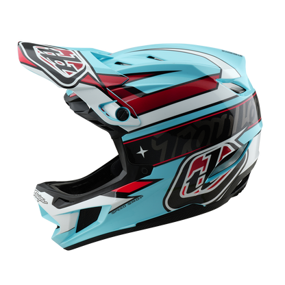 Casco MTB TROY LEE DESIGNS D4 POLYACRYLITE MIPS LINEAR Blu