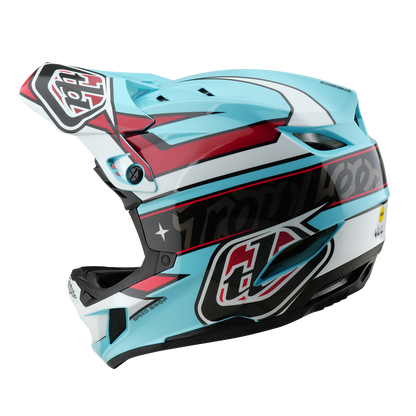 Casco MTB TROY LEE DESIGNS D4 POLYACRYLITE MIPS LINEAR Blu
