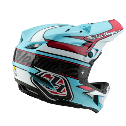 Casco MTB TROY LEE DESIGNS D4 POLYACRYLITE MIPS LINEAR Blu