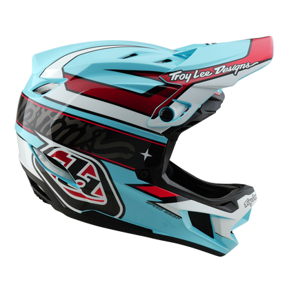 Casco MTB TROY LEE DESIGNS D4 POLYACRYLITE MIPS LINEAR Blu