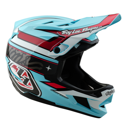 Casco MTB TROY LEE DESIGNS D4 POLYACRYLITE MIPS LINEAR Blu