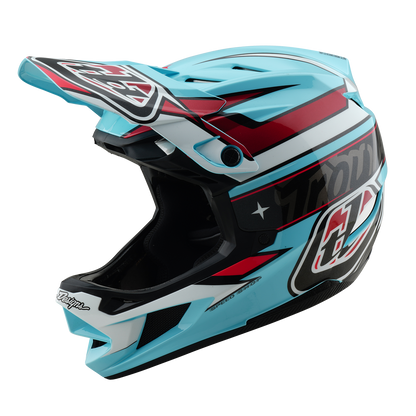 Casco MTB TROY LEE DESIGNS D4 POLYACRYLITE MIPS LINEAR Blu