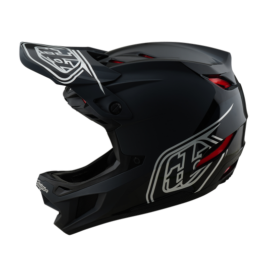 TROY LEE DESIGNS D4 POLIACRILITE SHADOW Casco MTB Nero 2025