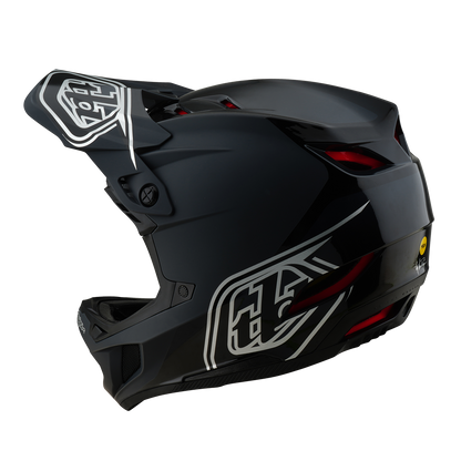 Casco MTB TROY LEE DESIGNS D4 POLYACRYLITE MIPS SHADOW Nero