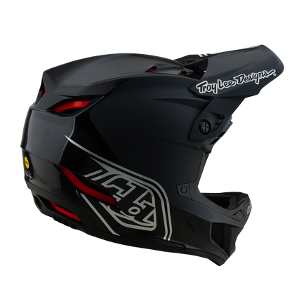 Casco MTB TROY LEE DESIGNS D4 POLYACRYLITE MIPS SHADOW Nero