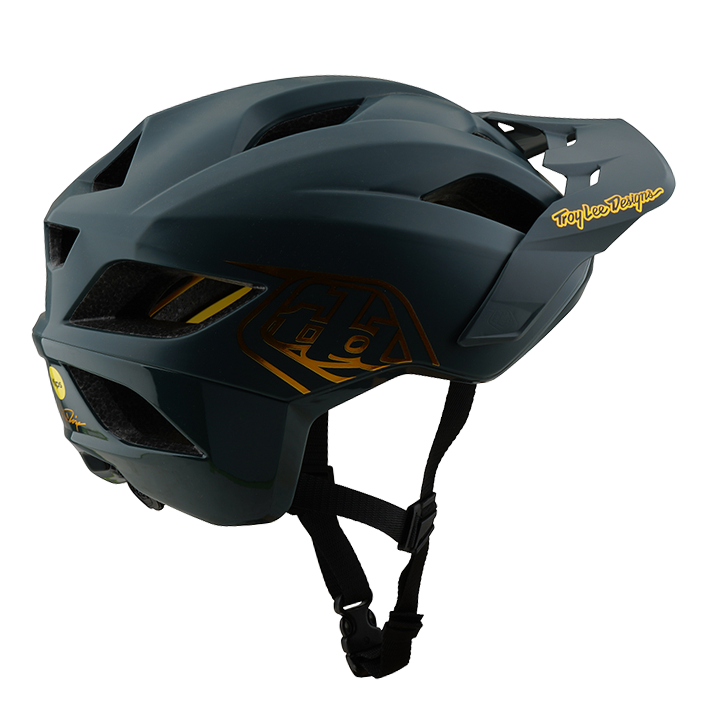 Casco MTB TROY LEE DESIGNS FLOWLINE POINT MIPS Grigio/Giallo 2025