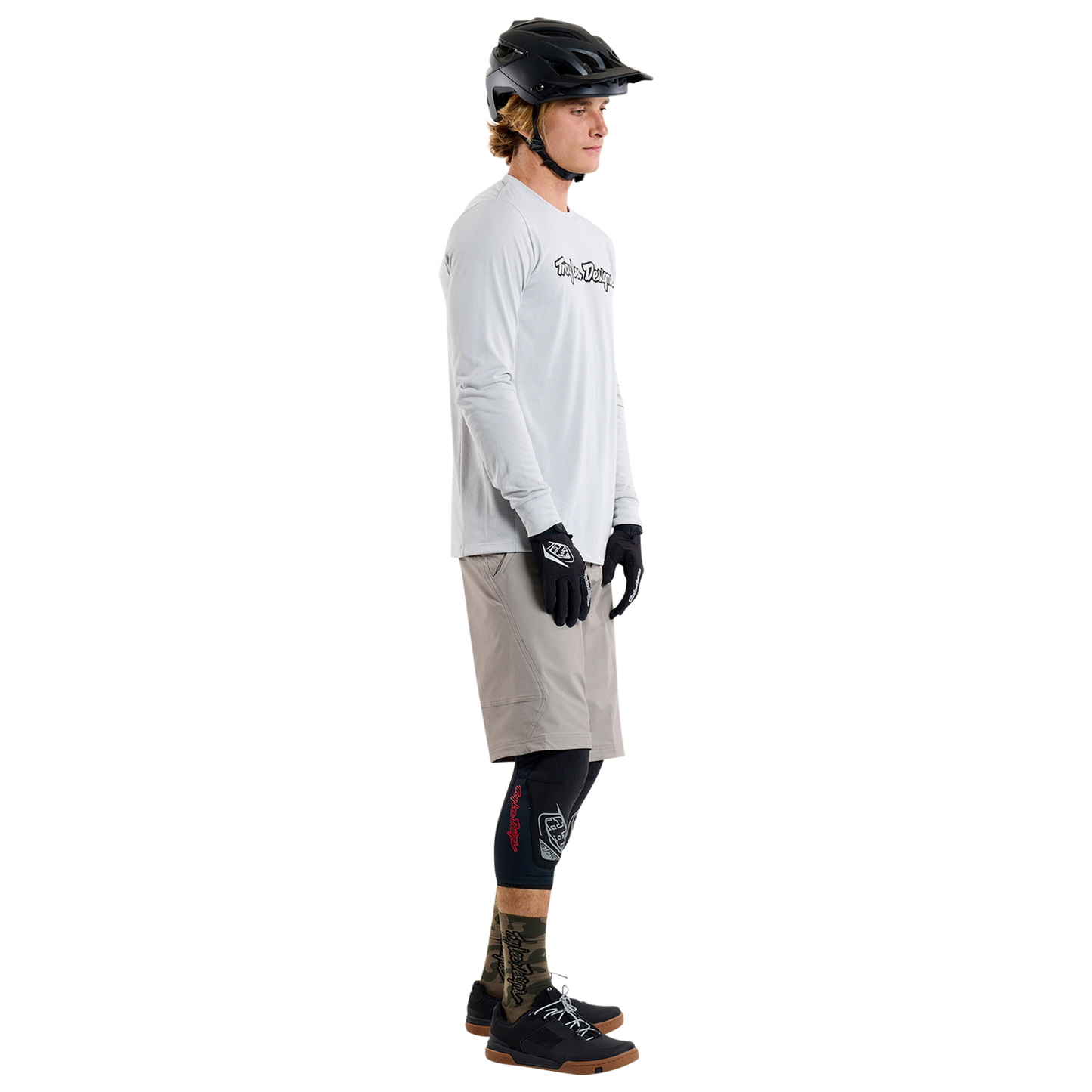 TROY LEE DESIGNS SKYLINE RIDE TEE SIGNATURE Maglia a maniche lunghe grigio 2025