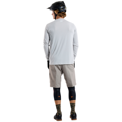 Maglia TROY LEE DESIGNS SKYLINE RIDE TEE SIGNATURE Maniche Lunghe Grigio