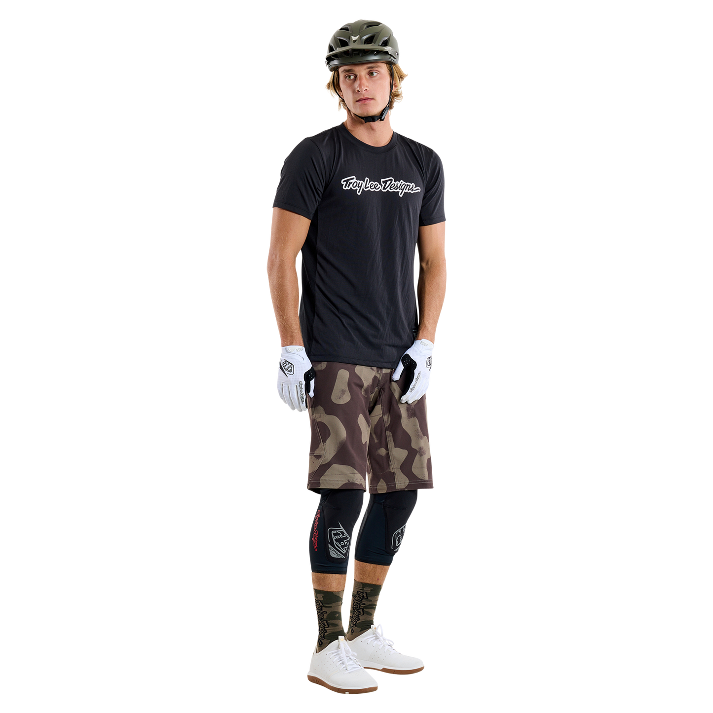 TROY LEE DESIGNS SKYLINE RIDE TEE SIGNATURE Maglia a maniche corte nera 2025