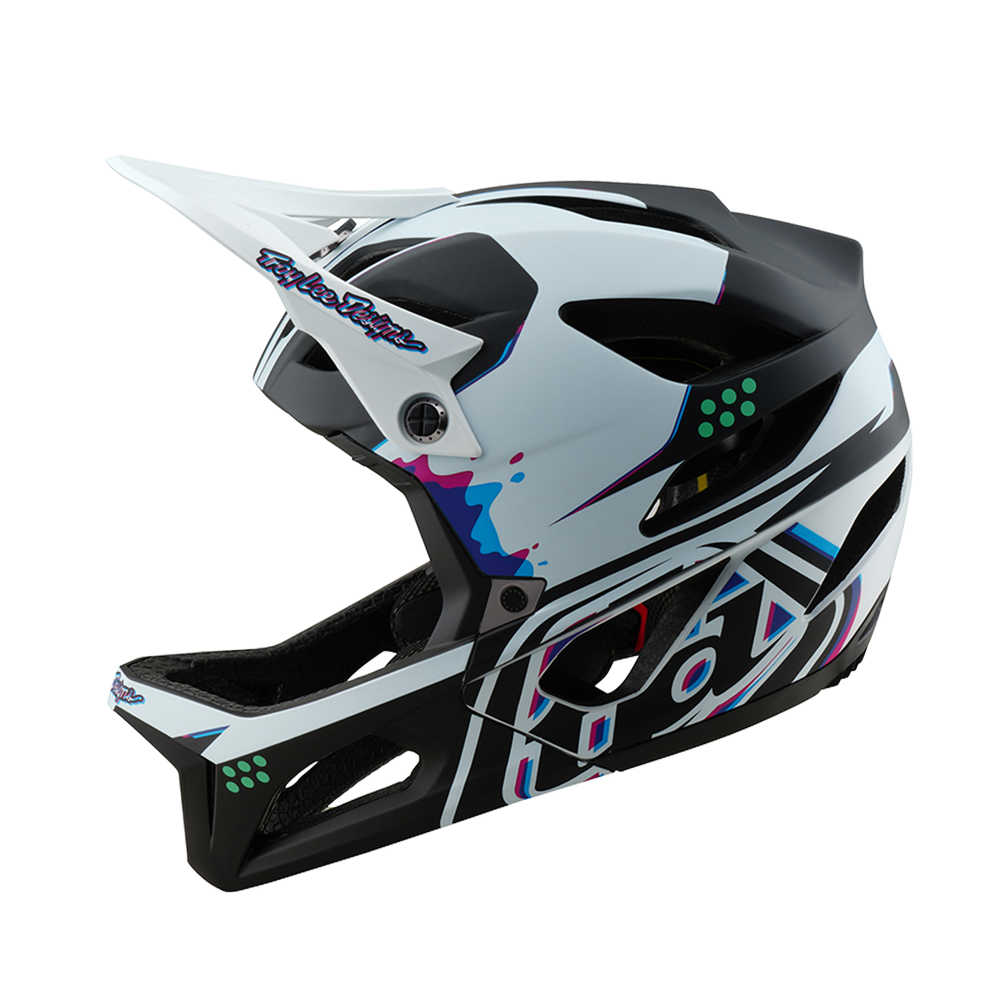 Troy Lee Designs STAGE MIPS MTB Casco nero/bianco