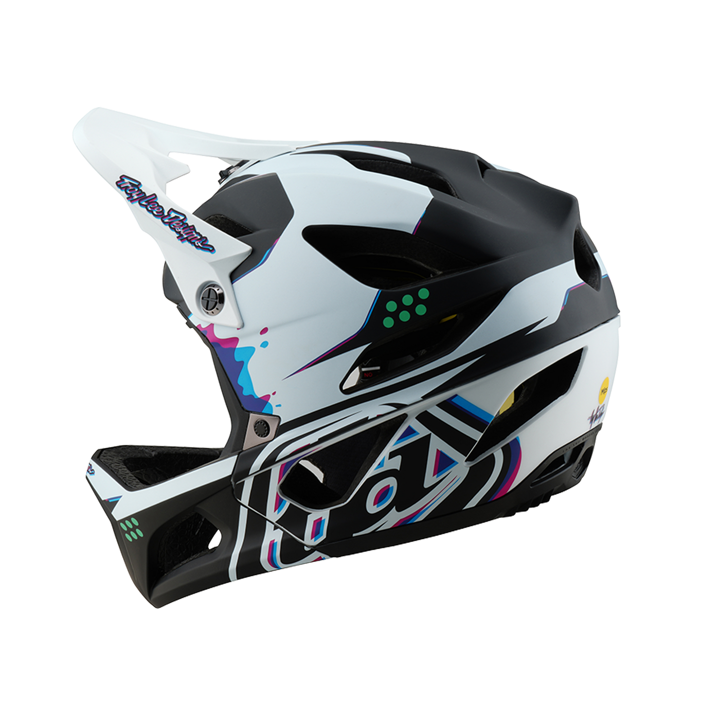 Troy Lee Designs STAGE MIPS MTB Casco nero/bianco