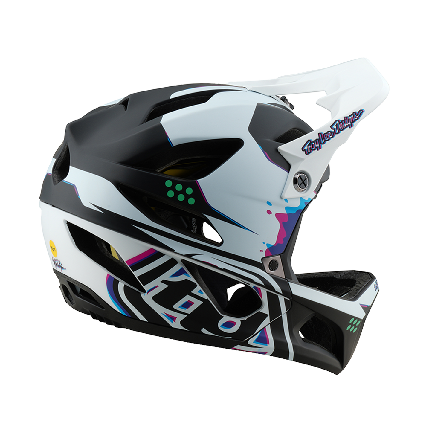 Troy Lee Designs STAGE MIPS MTB Casco nero/bianco