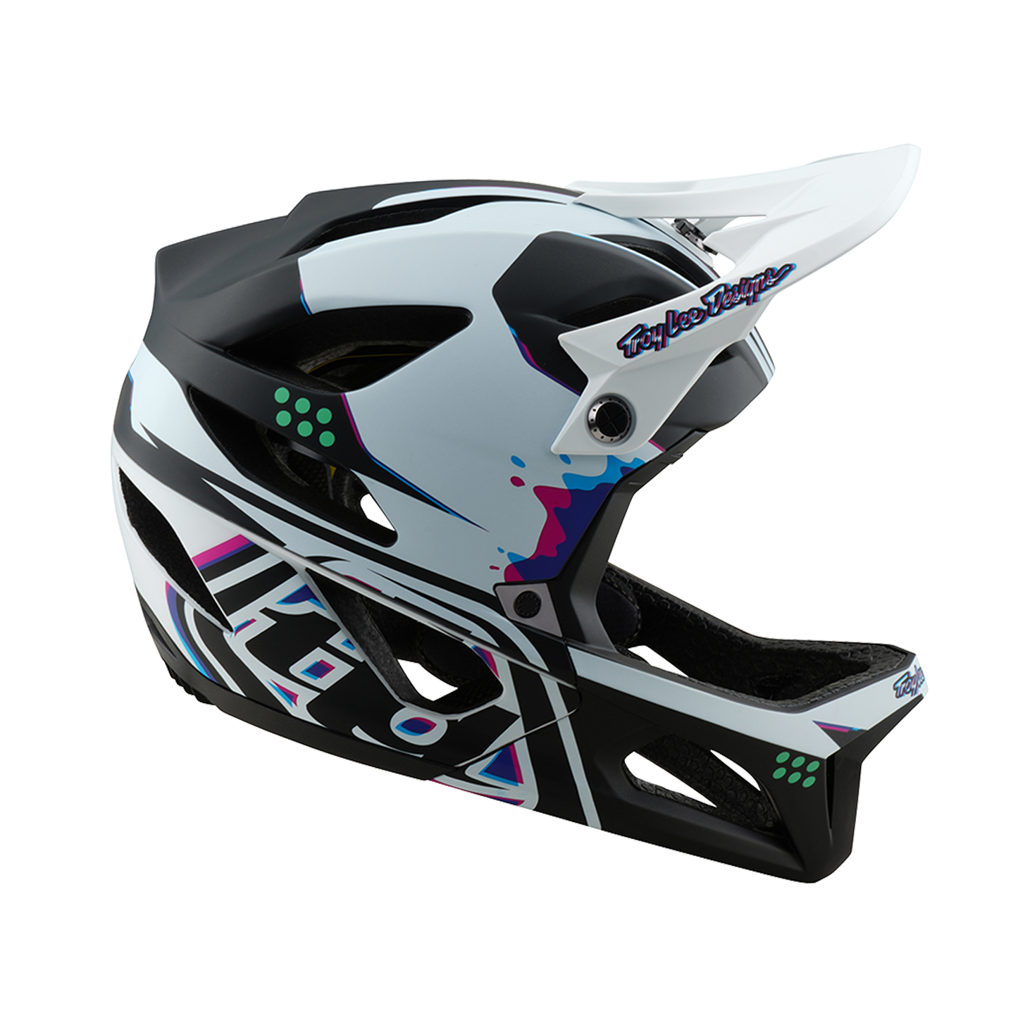 Troy Lee Designs STAGE MIPS MTB Casco nero/bianco