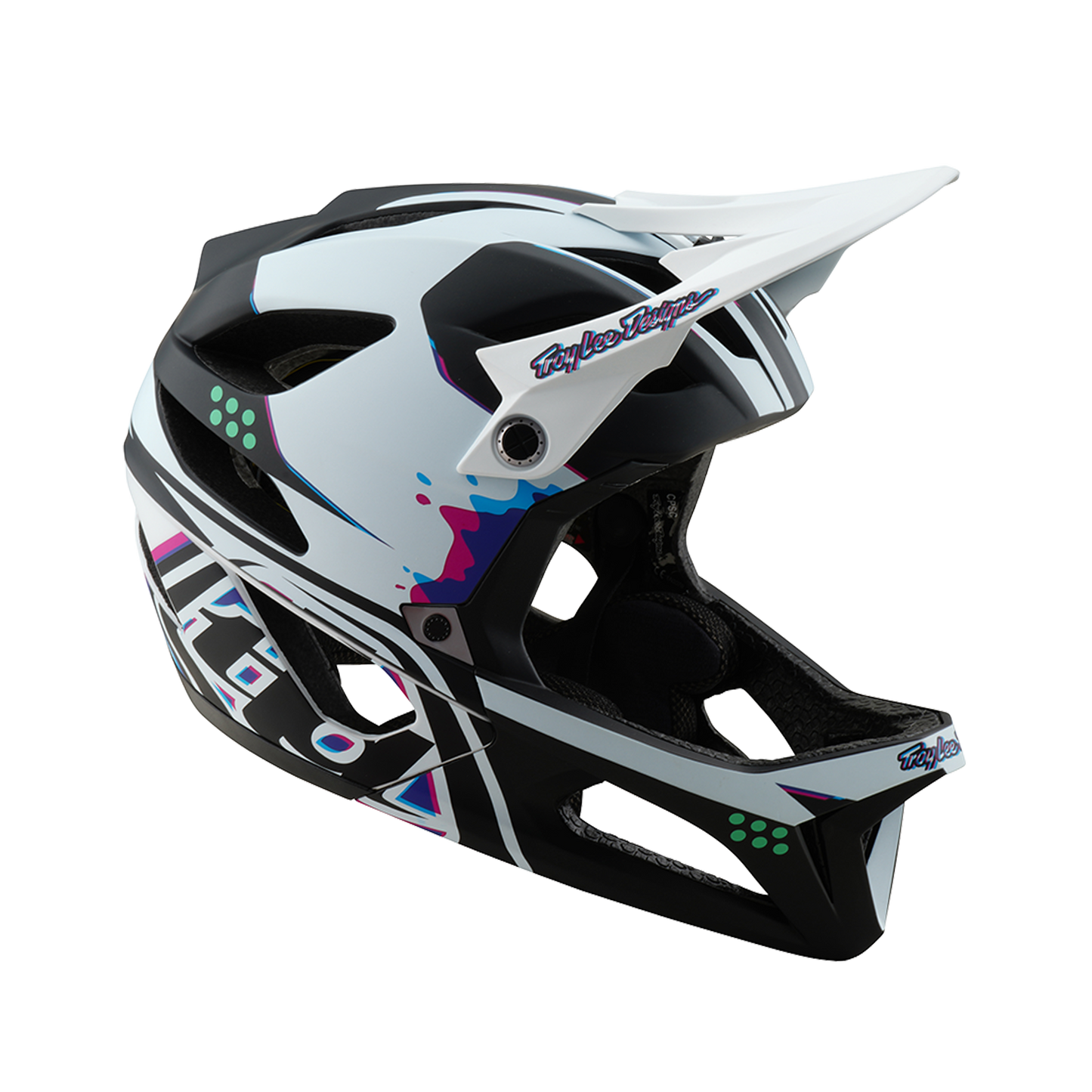 Troy Lee Designs STAGE MIPS MTB Casco nero/bianco
