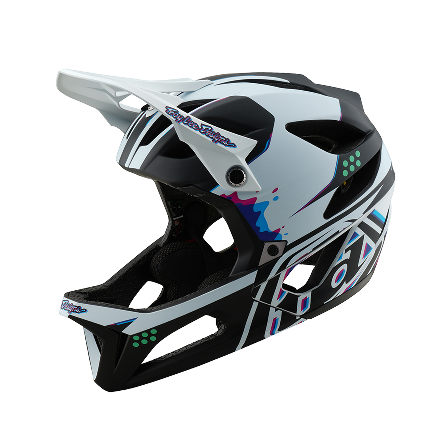 Troy Lee Designs STAGE MIPS MTB Casco nero/bianco