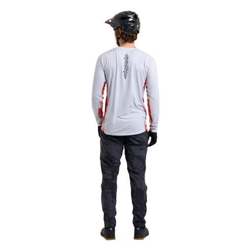 TROY LEE DESIGNS SKYLINE Maglia a maniche lunghe Bianco/Rosso
