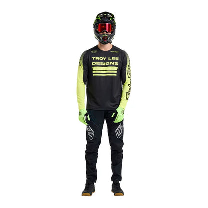 Maglia TROY LEE DESIGNS SPRINT Maniche Lunghe Nero/Giallo