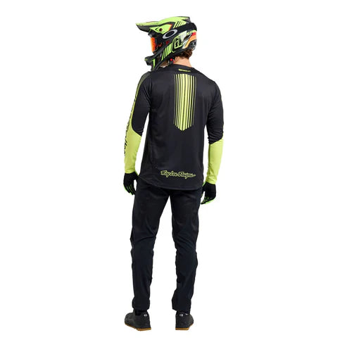 TROY LEE DESIGNS SPRINT Maglia a maniche lunghe nero/giallo