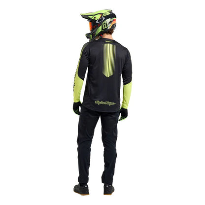 Maglia TROY LEE DESIGNS SPRINT Maniche Lunghe Nero/Giallo