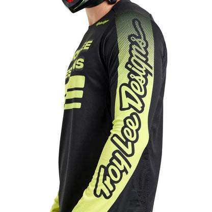 Maglia TROY LEE DESIGNS SPRINT Maniche Lunghe Nero/Giallo