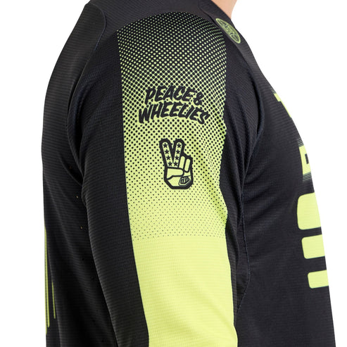 TROY LEE DESIGNS SPRINT Maglia a maniche lunghe nero/giallo