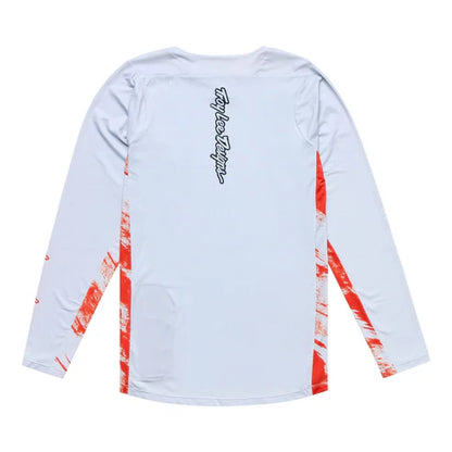 Maglia TROY LEE DESIGNS SKYLINE Maniche Lunghe Bianco/Rosso