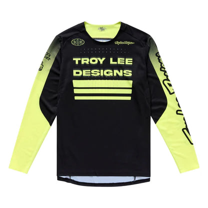 Maglia TROY LEE DESIGNS SPRINT Maniche Lunghe Nero/Giallo