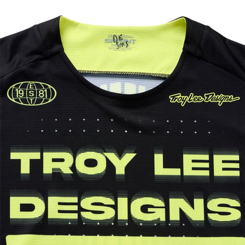 TROY LEE DESIGNS SPRINT Maglia a maniche lunghe nero/giallo