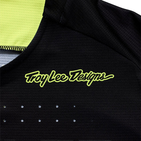 TROY LEE DESIGNS SPRINT Maglia a maniche lunghe nero/giallo