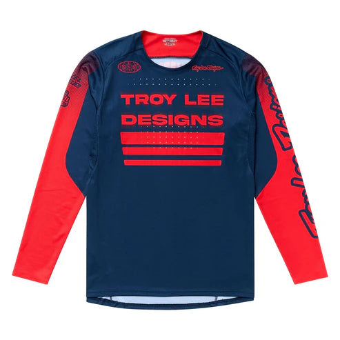 TROY LEE DESIGNS SPRINT Maglia a maniche lunghe blu/rosso