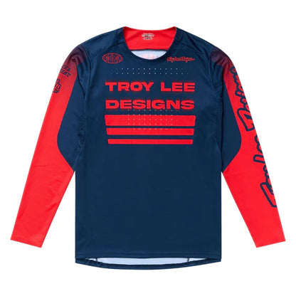 Maglia TROY LEE DESIGNS SPRINT Maniche Lunghe Blu/Rosso