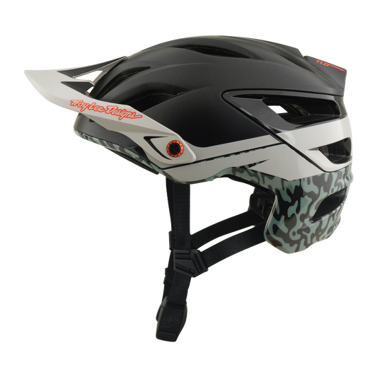 Casco MTB TROY LEE DESIGNS A3 MIPS HALO PUMICE Antracite/Bianco
