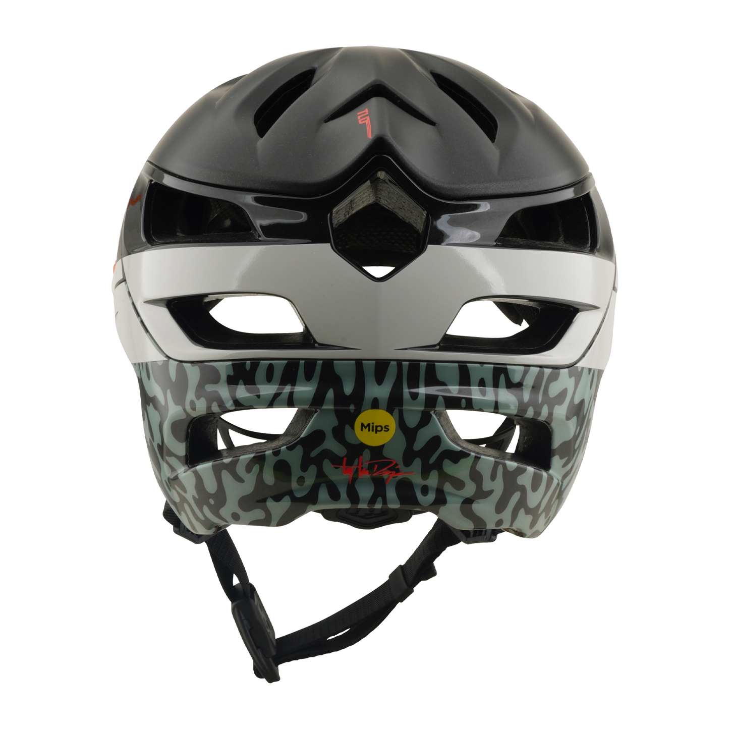 Casco MTB TROY LEE DESIGNS A3 MIPS HALO PUMICE Antracite/Bianco