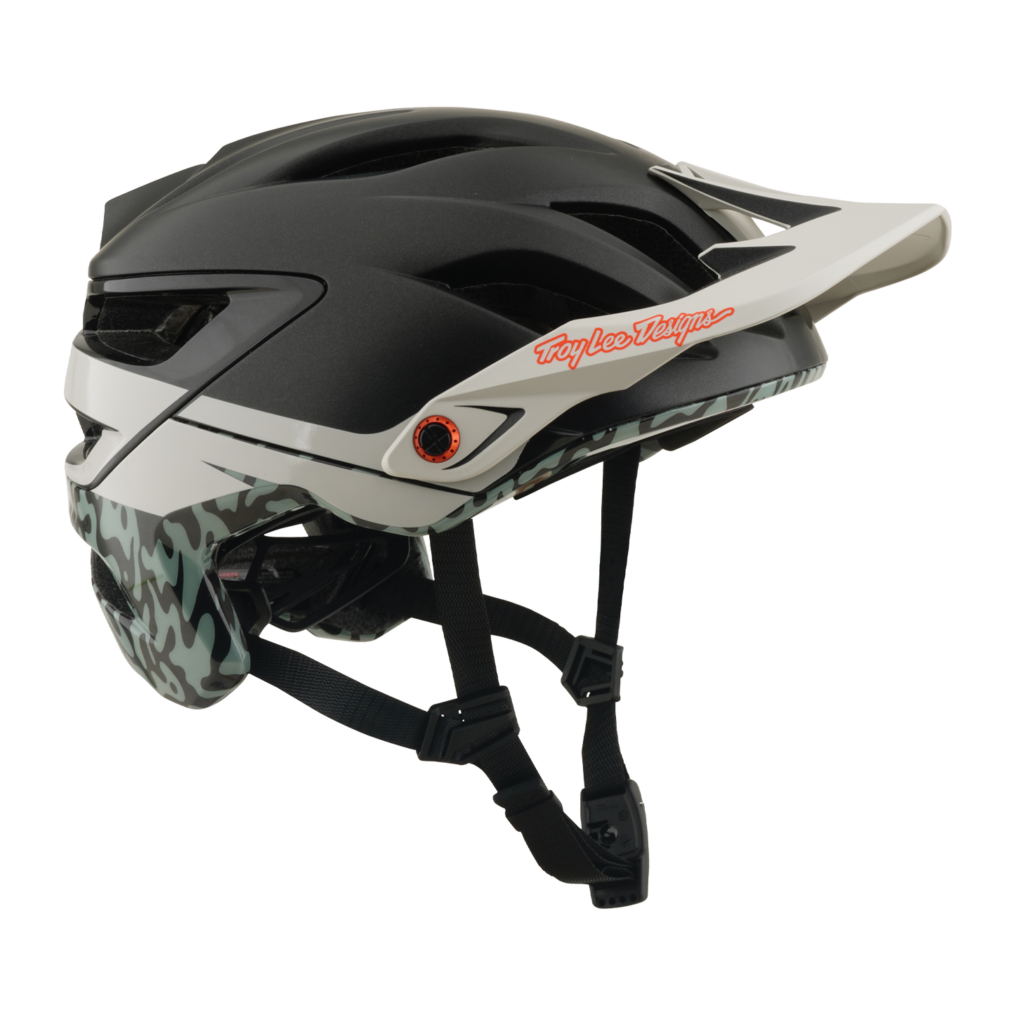 Casco MTB TROY LEE DESIGNS A3 MIPS HALO PUMICE Antracite/Bianco