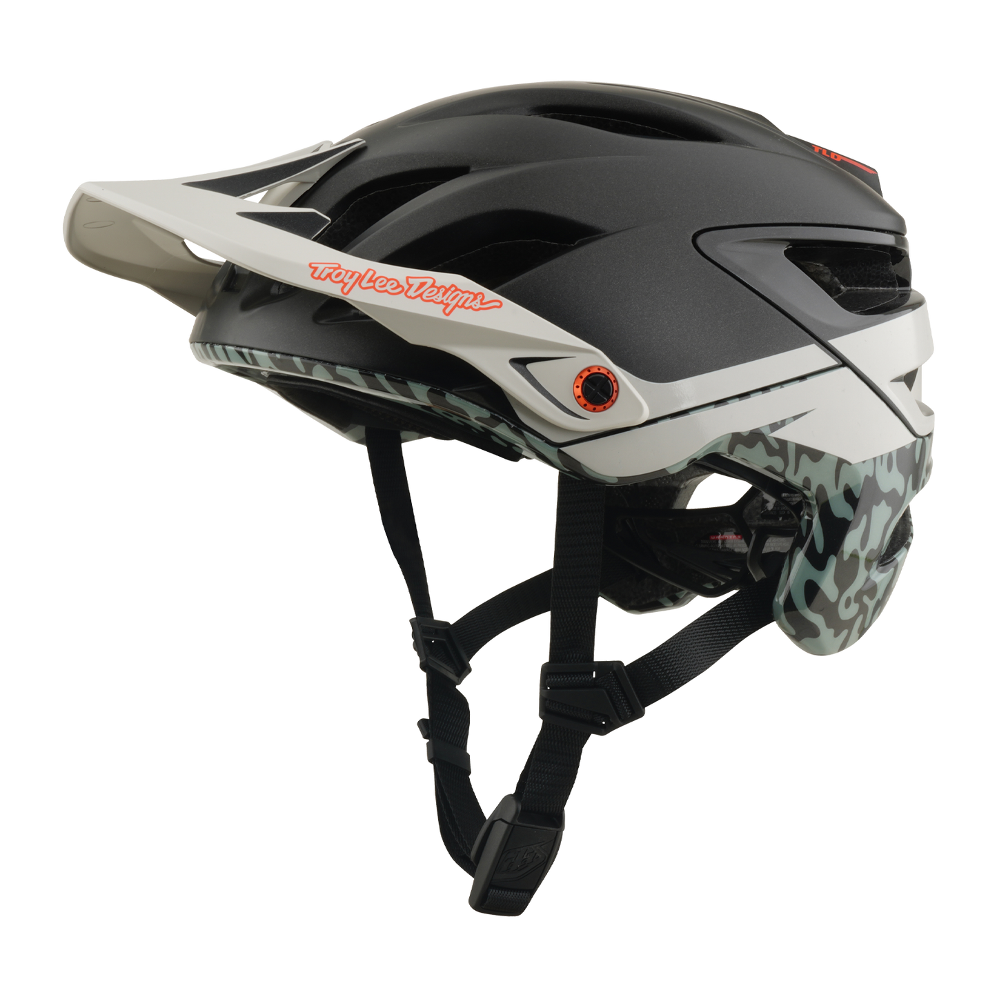 Casco MTB TROY LEE DESIGNS A3 MIPS HALO PUMICE Antracite/Bianco