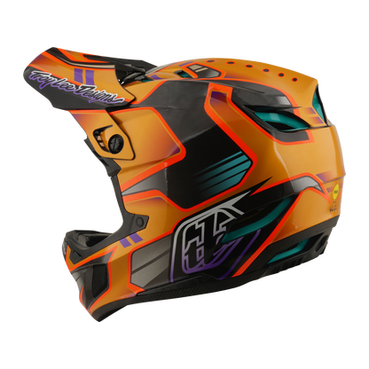 Casco MTB TROY LEE DESIGNS D4 CARBON MIPS Crest Gold